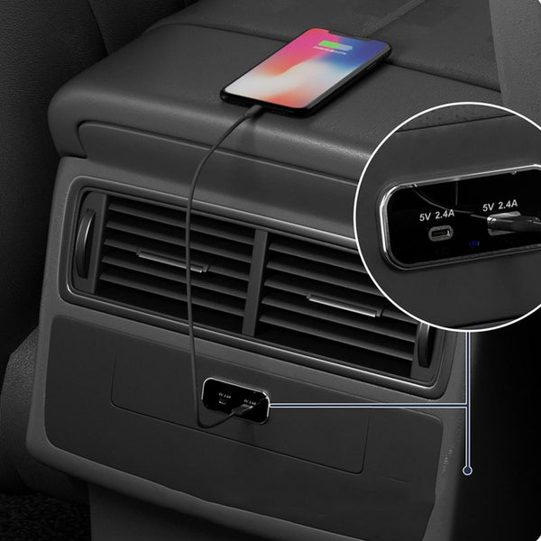 USB Dual-port Multi-function Fast Charging Car Modification Charger(UCC-316A AC4.8A)