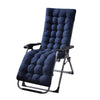170x53x8cm Thickened Slip-on Home Recliner Cushion Garden Rocking Chair Cushion(Navy Blue)