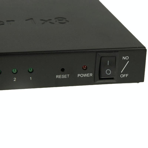 V1.4 Full HD 1080P 1 x 8 HDMI Amplifier Splitter, Support 3D(Black)