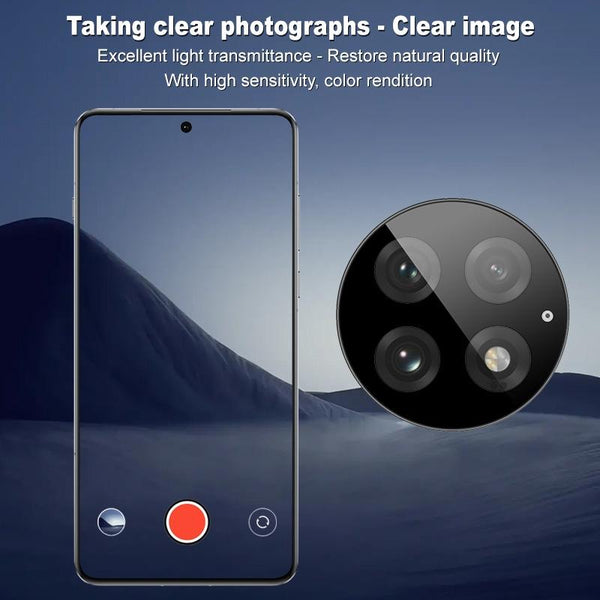 For OnePlus 13 5G imak Black Version HD Glass Rear Camera Lens Film, Self-positioning Version