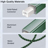 USB 2.0 to Square Port A/B Printer Adapter Cable, Length:0.5m(Green)