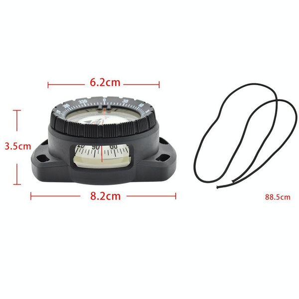 KEEP DIVING CP-992 Strong Magnetic Elastic Rope Luminous Diving Compass(Black)