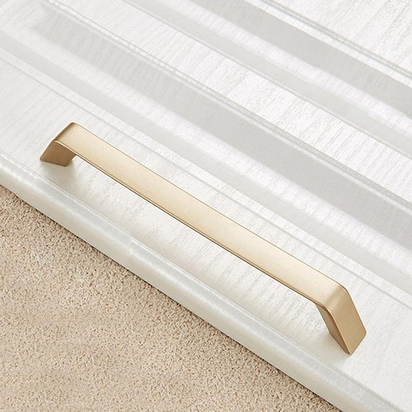 9009-160 Modern Simple Cabinet Door Handle Drawer Wardrobe Zinc Alloy Handle(Gold)