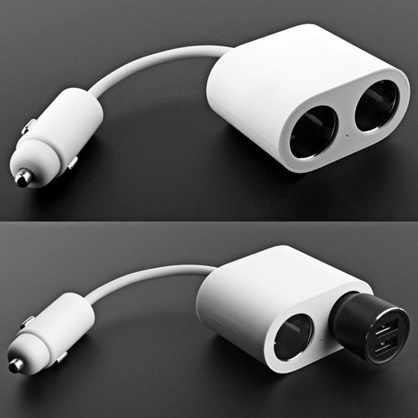 Original Xiaomi Youpin ROIDMI 2 in 1 120W 10A Car Cigarette Lighter + Dual USB Port Quick Charge Car Charger(White)
