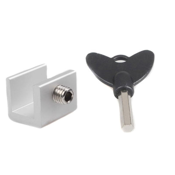 Child Safety Protection Screen Window Limiter Sliding Door Latch With Key, Model: Ordinary Model+Straight Key