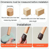0.75 inch 8pcs /Set 15 Degree Tilt Table And Chair Feet One-Piece Shock-Absorbing Protective Cover For Chairs(Square)