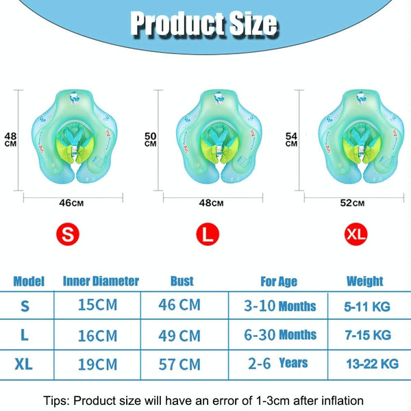 0.3mm PVC Baby Swimming Inflatable Wear-resistant Swimming Circle(S)