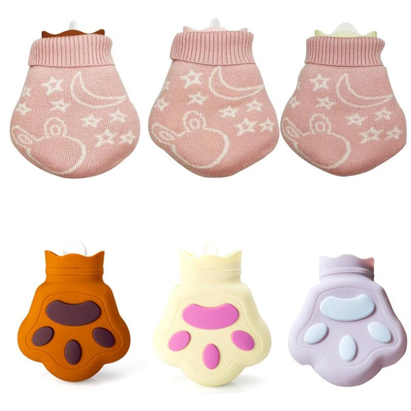 Silicone Microwave Oven Heating Water Injection Hand Bag, Color: Pink