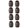 1.25 inch 8pcs /Set 15 Degree Tilt Table And Chair Feet One-Piece Shock-Absorbing Protective Cover For Chairs(Round)