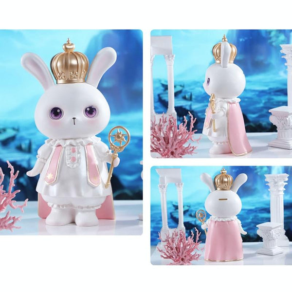 Piggy Banks God Rabbit Home Ornaments Gift Crafts, Size: Medium Pink