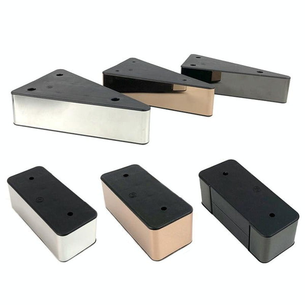 LH-SFJD001 5cm Thick Stainless Steel Sofa Booster Pad, Style: Rectangular(Gun Black)