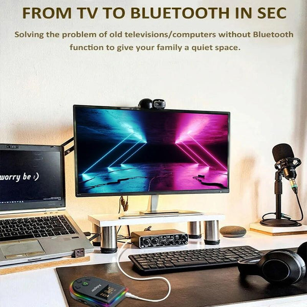 Q7 LED Digital Display Car Bluetooth Receiver HIFI Sound Quality Wireless Audio Adapter