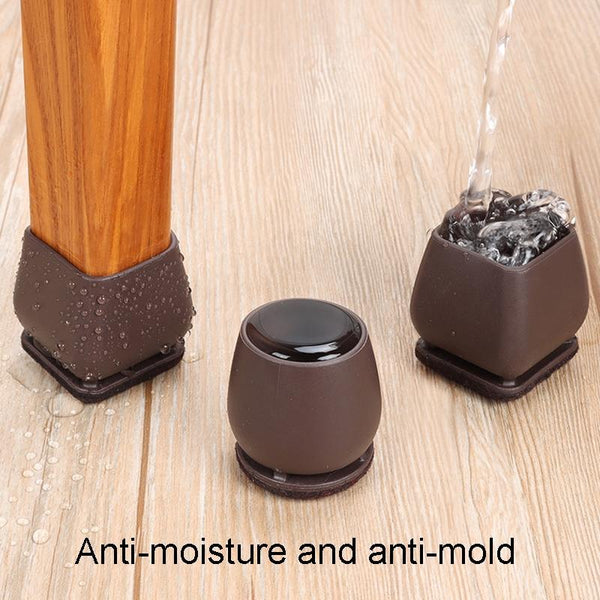 1.25 inch 8pcs /Set 15 Degree Tilt Table And Chair Feet One-Piece Shock-Absorbing Protective Cover For Chairs(Square)