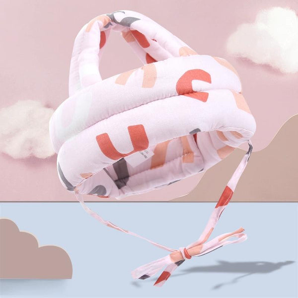 Baby Breathable Anti-fall Head Protective Cap Baby Protective Cap Toddler Bumper Cap, Spec: English Letters