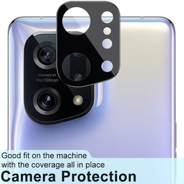 For OPPO Find X5 IMAK Rear Camera Lens Glass Film Black Version