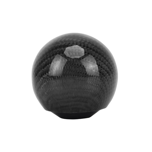 Universal Vehicle Car Shifter Cover Manual Automatic Carbon Fiber Ball Gear Shift Knob (Black)