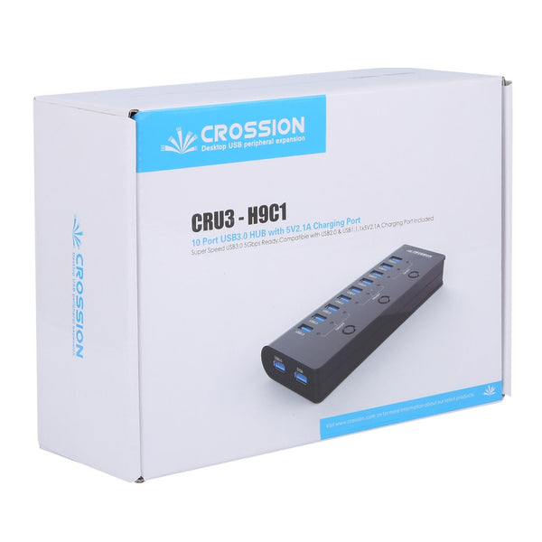 ORICO CRU3-H9C1 10 Port USB3.0 12V 4A HUB Power Adapter, Plug:EU Plug