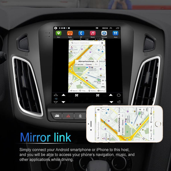 For Ford Focus 9.7 inch Android WiFi Car Integrated Machine, Style: Standard+12 Light Camera(2+64G)