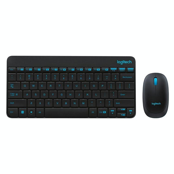 Logitech MK245 Nano Wireless Keyboard Mouse Set (Black)