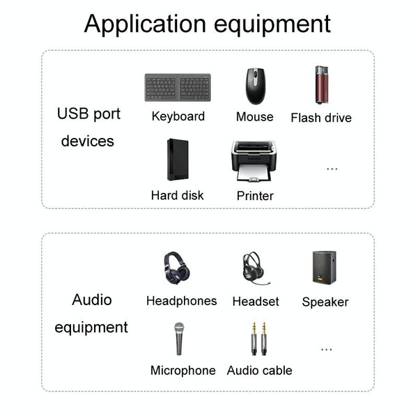 JINGHUA N800 Drive Free Sound Card Computer To Docking Station With Audio Interface, Interface: Type-C