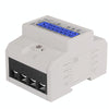 SINOTIMER Three-Phase Backlight Display Rail Type Electricity Meter 5-100A 400V(DDS024 White Shell)