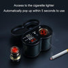 Portable Motorcycle Aluminum Alloy Dual USB Charger Cigarette Lighter (Gold)