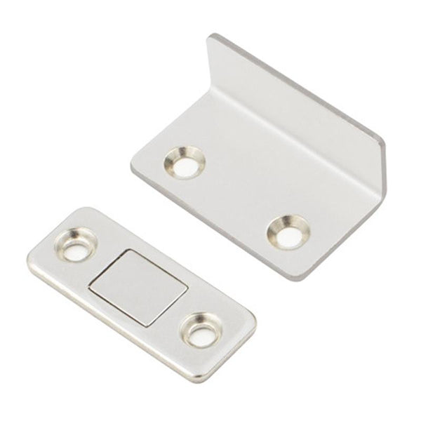 90 Degree No-Punch Invisible Door Suction Thin Section Wardrobe Sliding Door Magnetic Suction(Silver)