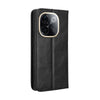 For vivo T3 Pro 5G / iQOO Z9S Pro 5G Magnetic Buckle Retro Texture Leather Phone Case(Black)