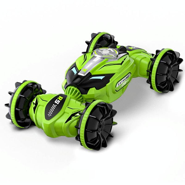 JJR/C Q150 2.4G 4WD Drive Double Sided Remote Control Amphibious Car(Green)