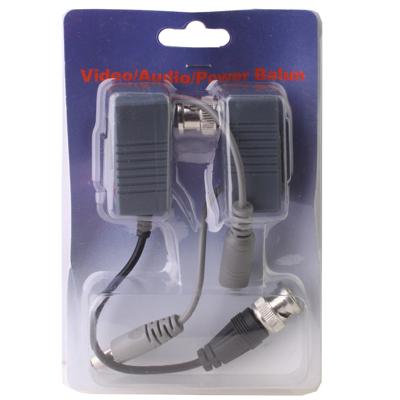 2x CCTV Balun Video/Audio/Power over CAT5 for DVR Camera