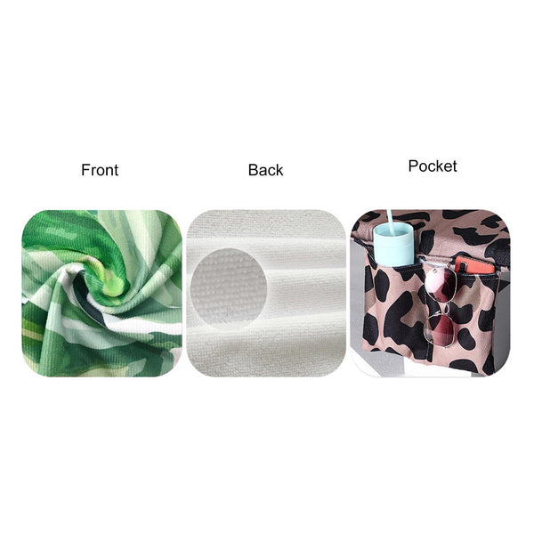 Microfiber Beach Recliner Cover Absorbent Quick Dry Recliner Mat(5)