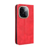 For vivo T3 Pro 5G / iQOO Z9S Pro 5G Magnetic Buckle Retro Texture Leather Phone Case(Red)