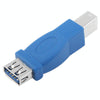 Super Speed USB 3.0 AF to BM Adapter (Blue)