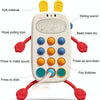 Baby Puzzle Fun Finger Pumping Toys Enlightenment Early Teaching Toys, Style: Mobile Phone Giraffe