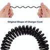 Mini 5-pin USB to USB 2.0 AF Coiled Cable / Spring Cable with OTG Function, Length: 22cm (can be extended up to 85cm)(Black)