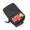 For 5.5-6.5 inch Mobile Phones Universal Canvas Waist Bag with Shoulder Strap & Earphone Jack(Navy Blue)