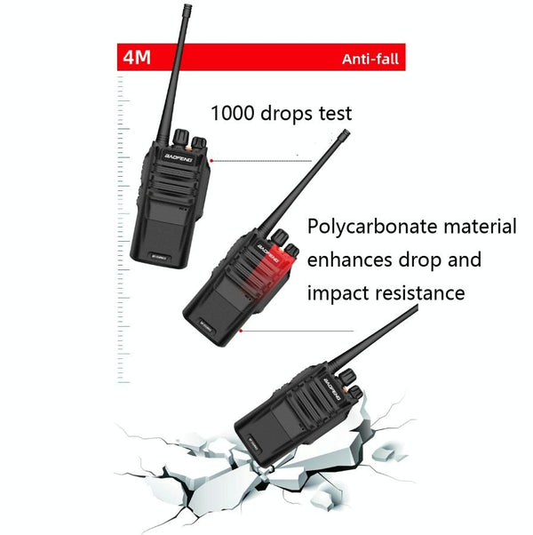 Baofeng BF-S56MAX High-power Waterproof Handheld Communication Device Walkie-talkie, Plug Specifications:EU Plug