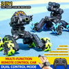 DM-518 Four-wheel Battle Blooming Tire Spray Remote Control Car, Specification:Single Control Soft Bomb(Blue)