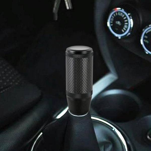 Universal Car Carbon Fiber Metal Gear Shift Knob(Black)
