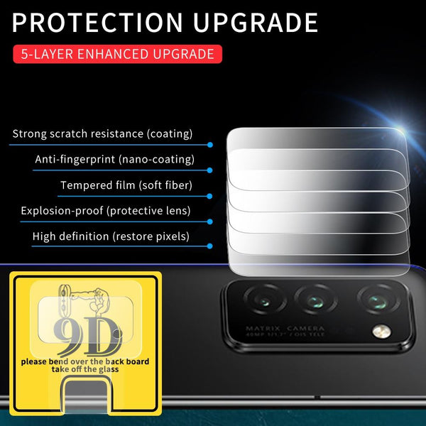 For Huawei Honor V30 Pro 9D Transparent Rear Camera Lens Protector Tempered Glass Film