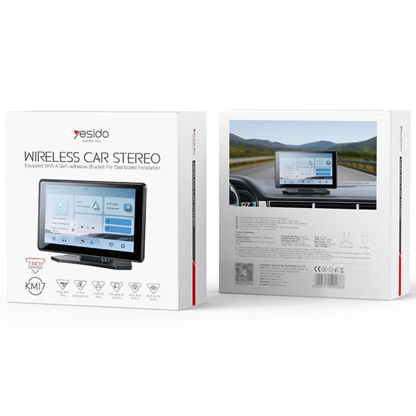 Yesido KM17 7 inch Center Console CarPlay Portable Car Video Navigation(Black)