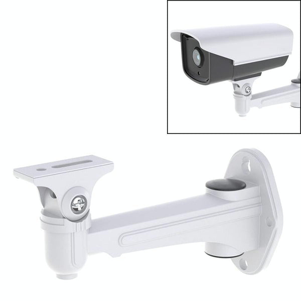 Adjustable CCTV Camera Wall Mount Bracket, ABS Plastic, White