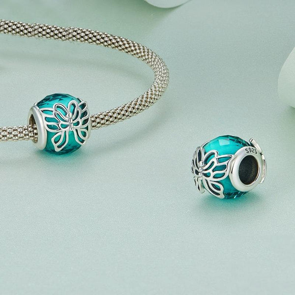 BSC761 S925 Sterling Silver Butterfly Hollow Insect Pattern Bracelet Beads
