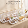 Portable Multi-function Transparent Storage Box Bread Box Bottle Organizer With Dustproof Lid, Specification: Large