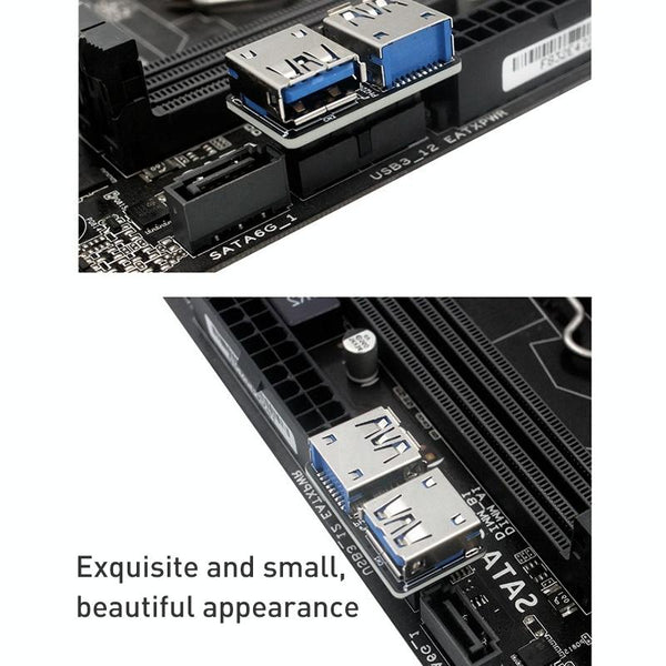 10 PCS 19/20Pin to Dual USB 3.0 Adapter Converter, Model:PH22C