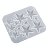 DIY Epoxy Resin Three-Dimensional Geometric Pendant Earring Silicone Mold, Spec: Pentagram