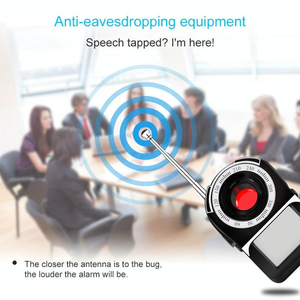 RF Detector & Camera Finder (Bug Sweeper) - Black