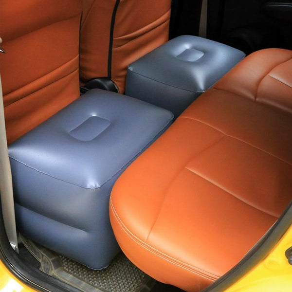 Z5Q1 Large Square Stool + Car Pump Universal Car Travel Inflatable Stool