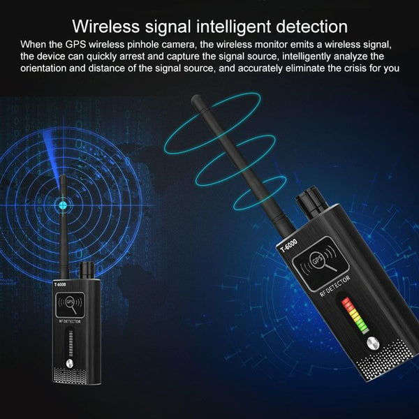 RF Bug Detector & GPS Tracker Finder (Gold)