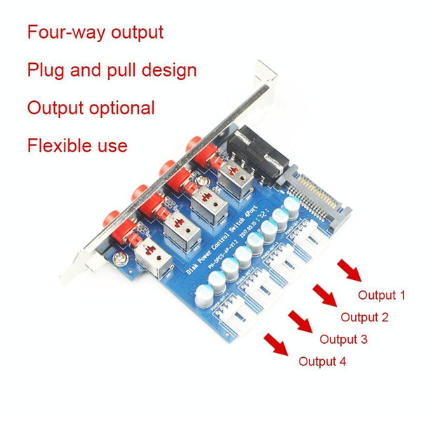 Desktop Computer Disk Drive Power Control Switch Saving Power Controller